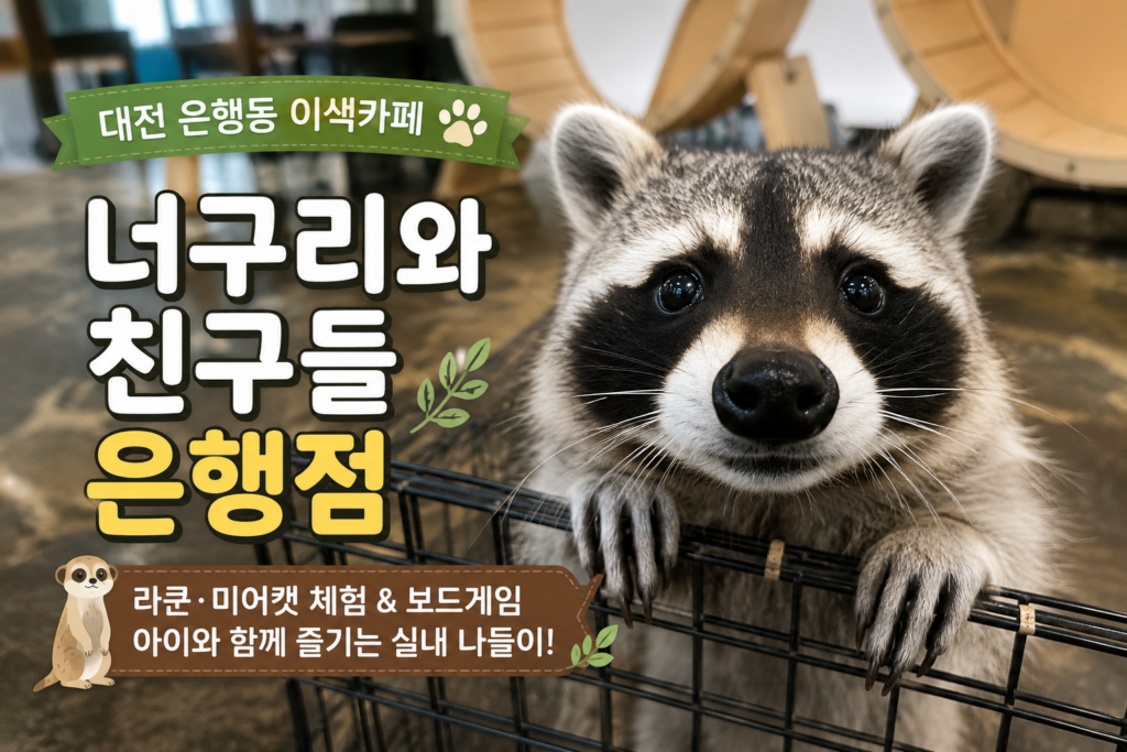 대전 은행동 너구리와친구들 은행점 라쿤