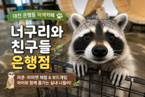 대전 은행동 너구리와친구들 은행점 라쿤