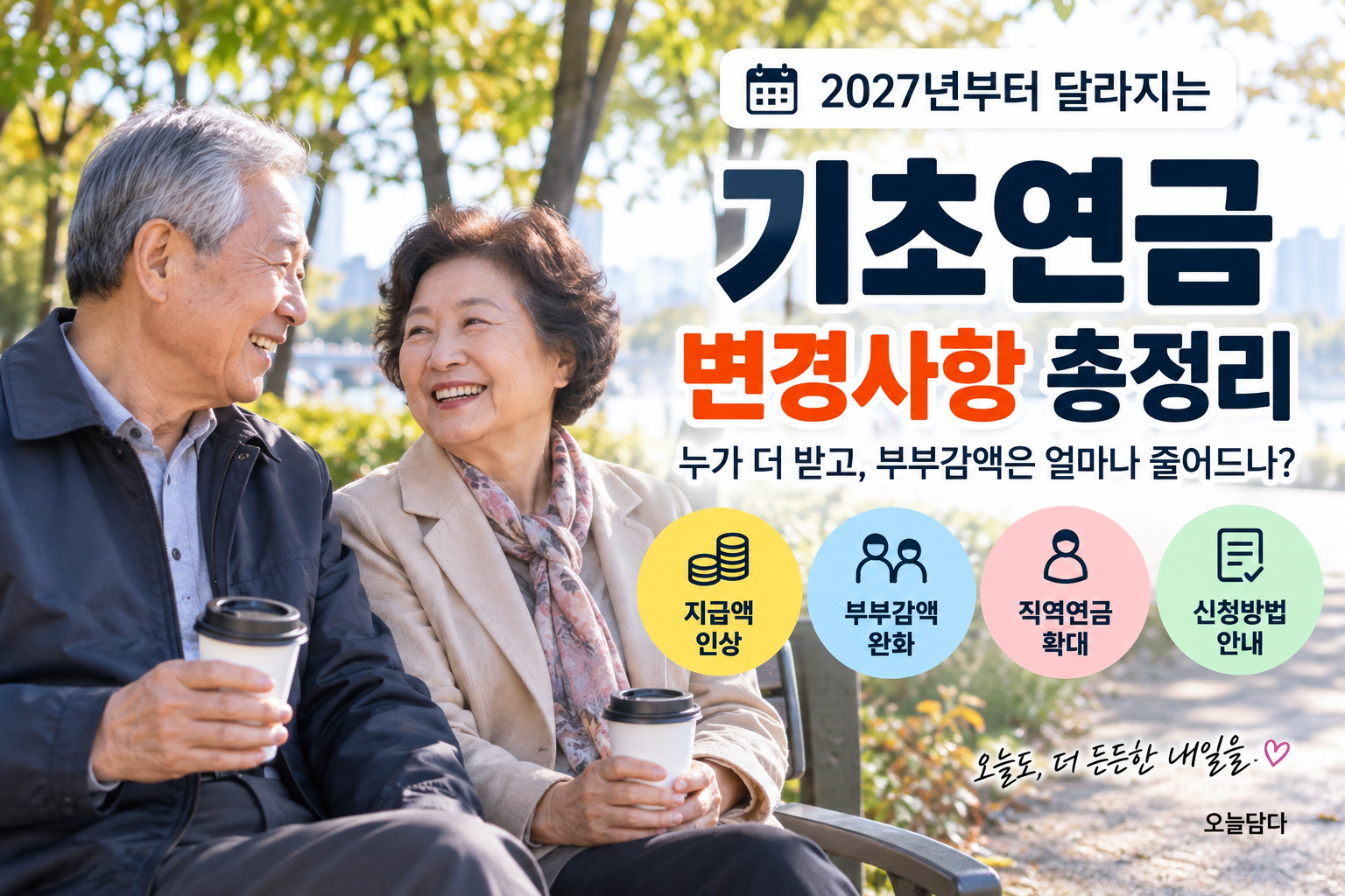 2027년 기초연금 변경사항 지급액 부부감액 총정리